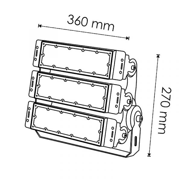 Foco Modular LED Premium 150W - N - Imagen 2