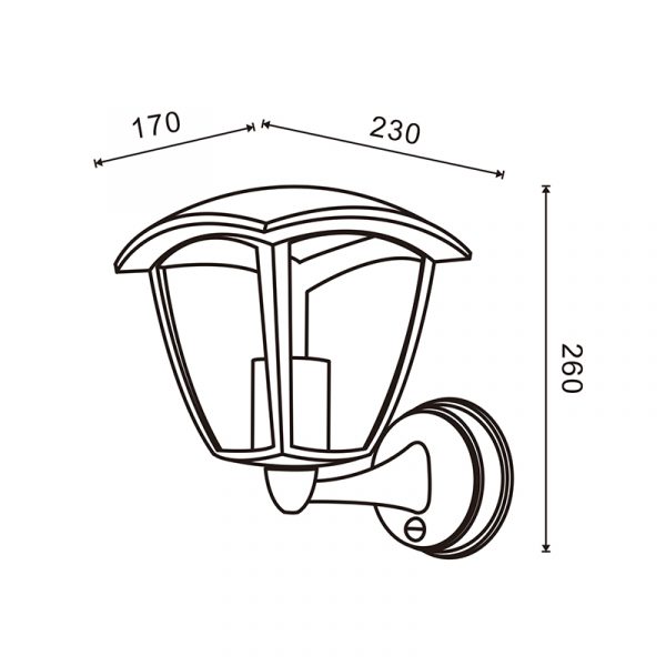 Aplique de pared Ronse con Sensor - NLM7424 - Imagen 2