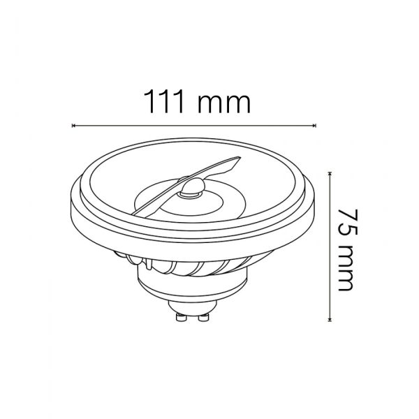 Bombilla LED Pro GU10 AR111 15W 24º - N - Imagen 2