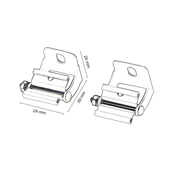 Pack 2 Clip de sujeción Blanco Lm3699 - NLM3699A - Imagen 2