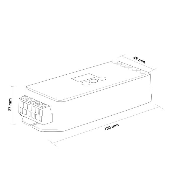 Controlador Regulador LED Dali 5 en 1 DT8 Monocolor/CCT/RGB/RGBW/RGB+CCT - NLM2110 - Imagen 2