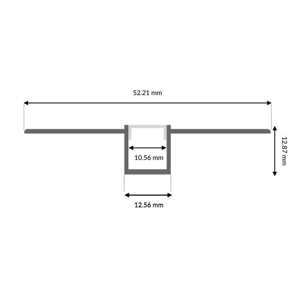 Perfil de Aluminio Boyd - 2 Metros - NLM3846 - Imagen 2