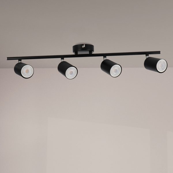 Lámpara de Techo Serie Black 4  Focos GU10 - NLM4508 - Imagen 3