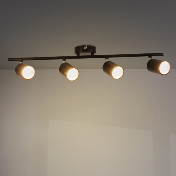 Lámpara de Techo Serie Black 4  Focos GU10 - NLM4508
