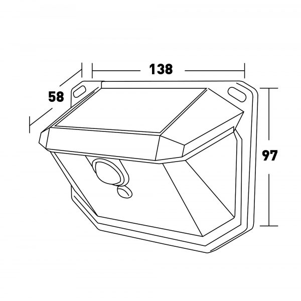Aplique LED Solar Venus con Sensor Movimiento - Pack 2 - NLM6429 - Imagen 2