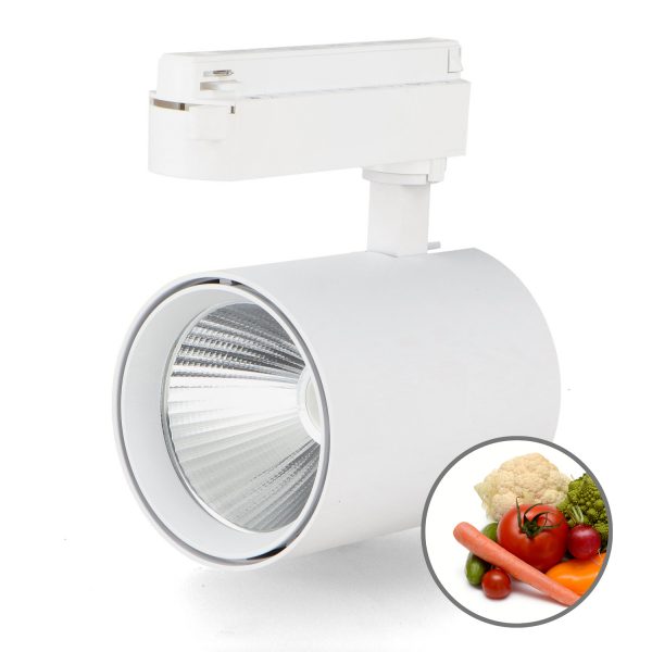 Foco LED para carril White Air 30W Monofásico No Flicker - Verduras - NLM3156