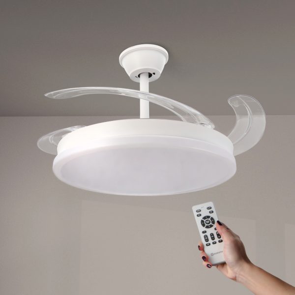 Ventilador de techo LED White Otah Ø107 cm - NLM8843