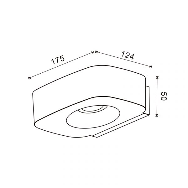 Aplique Led Solar Black Plit - NGA7382 - Imagen 2