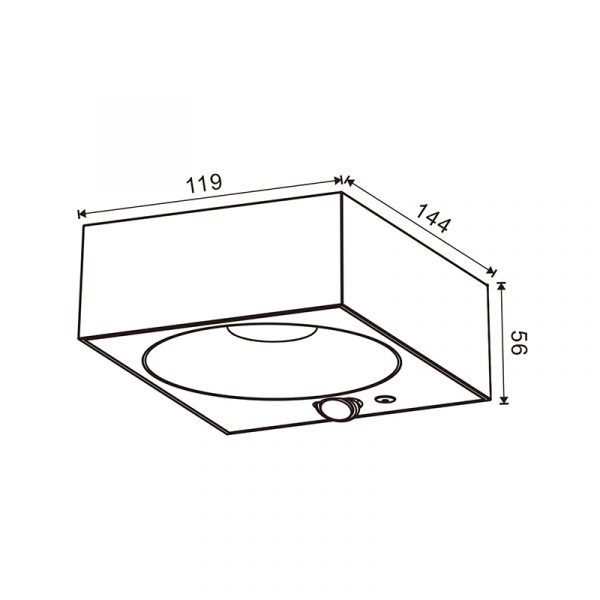 Aplique Led Solar Black Bin - NGA7386 - Imagen 2