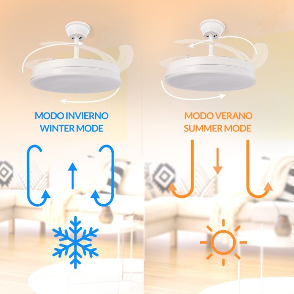Ventilador de techo LED Blanco - NLM8831 - Imagen 4