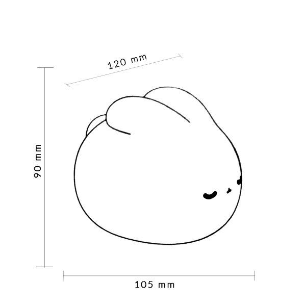Lámpara táctil infantil LED Rabbit - NLM9203 - Imagen 2