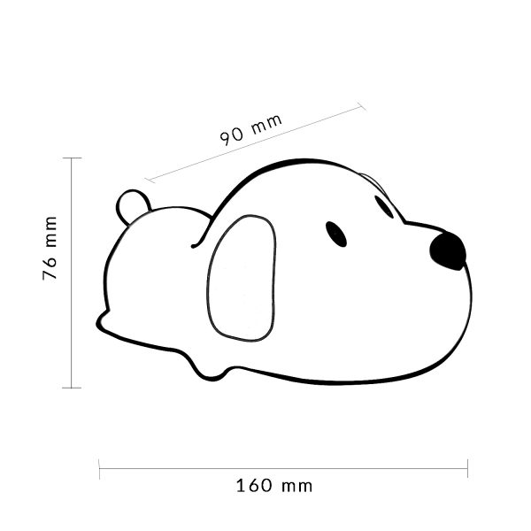 Lámpara táctil infantil LED Dogg - NLM9208 - Imagen 2