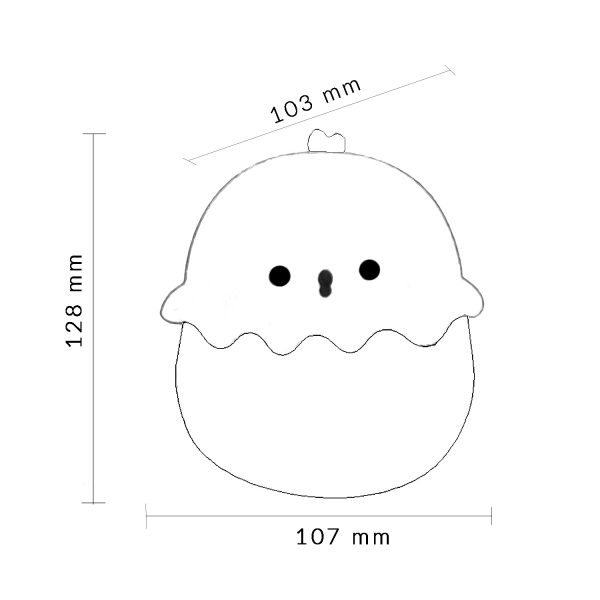 Lámpara táctil infantil LED Egg - NLM9202 - Imagen 2