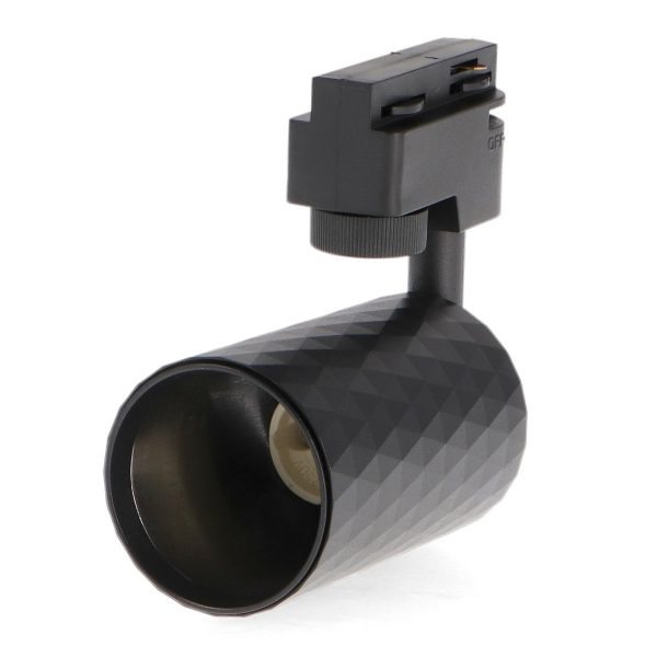 Foco portalámparas GU10 para carril Black Diamond Monofásico - NLM3192