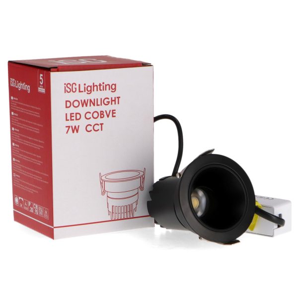 Foco Downlight LED orientable Black Cobve 7W CCT - N - Imagen 3