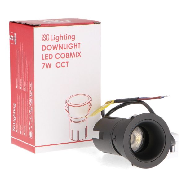 Foco Downlight LED orientable Black Cobmix 7W CCT - NGA4439 - Imagen 2