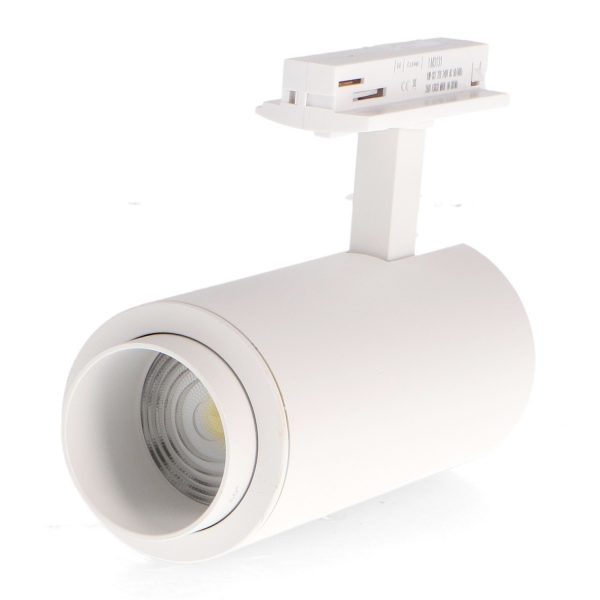 Foco LED para carril White Bari 10W Óptica Regulable Monofásico CCT - NLM3131