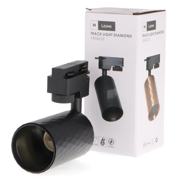 Foco portalámparas GU10 para carril Black Diamond Monofásico - NLM3192 - Imagen 3