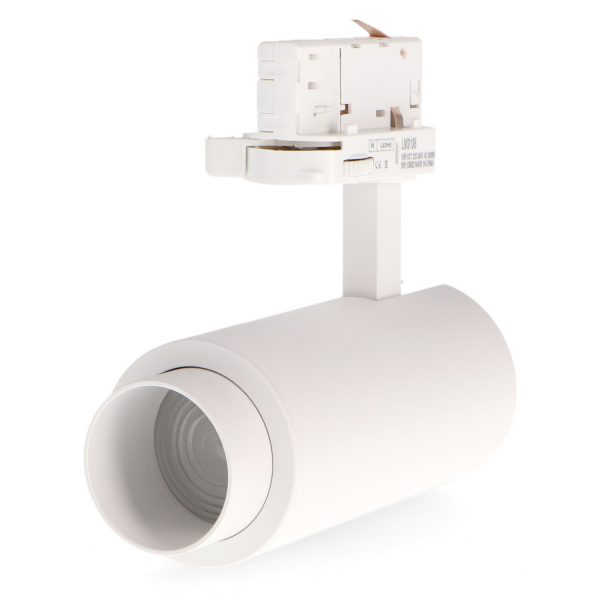Foco LED para carril White Bari 10W Óptica Regulable Trifásico CCT - NLM3135