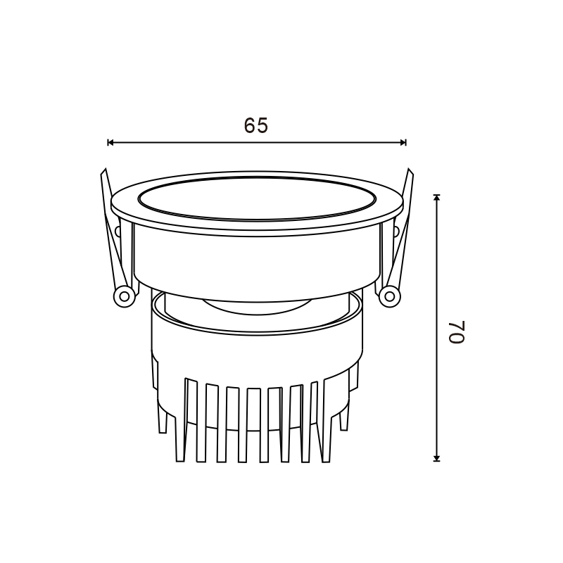 Foco Downlight LED orientable White Cobve 7W CCT - N - Imagen 2
