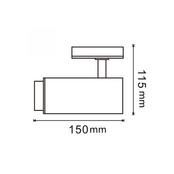 Foco LED para carril White Bari 10W Óptica Regulable Monofásico CCT - NLM3131 - Imagen 2