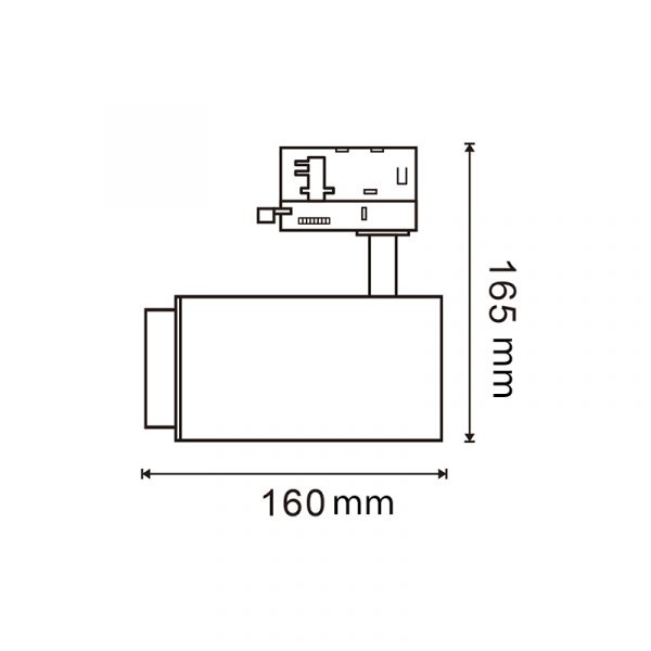 Foco LED para carril White Bari 30W Óptica Regulable Trifásico CCT - NLM3137 - Imagen 2