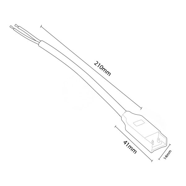 Cable adaptador crimpable para Tira LED 220VAC Cob - NLM2340 - Imagen 2