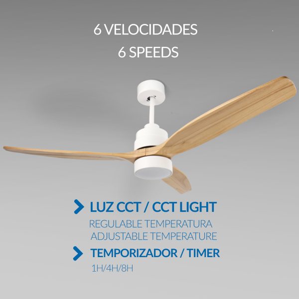 Ventilador de techo LED White Crazy - N - Imagen 4