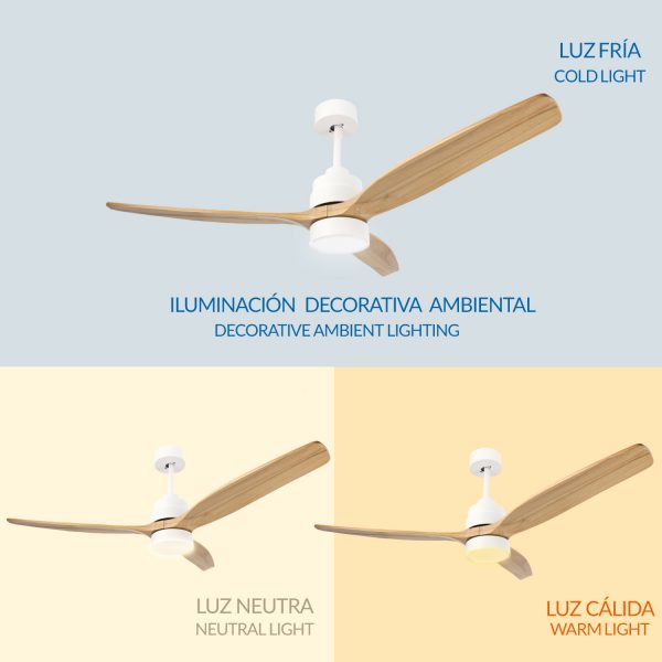 Ventilador de techo LED White Crazy - N - Imagen 6