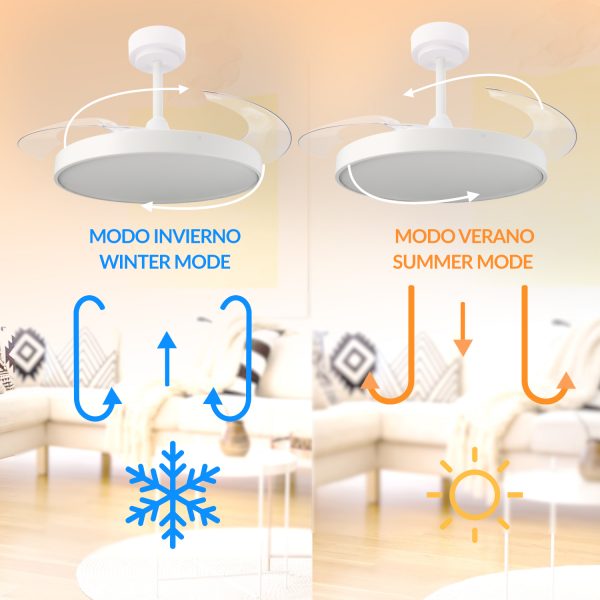Ventilador de techo LED Coal Ø108 cm - N - Imagen 5