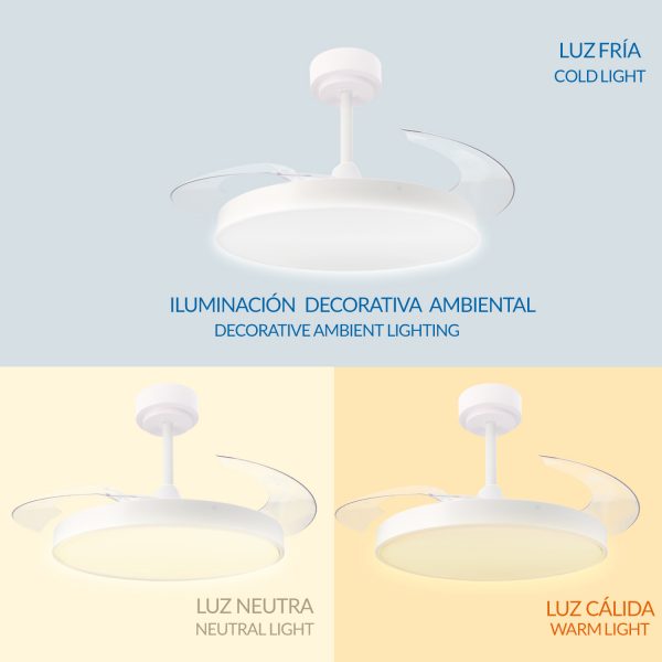 Ventilador de techo LED Coal Ø108 cm - N - Imagen 6