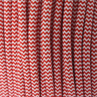 Cable Textil Rojo/Blanco - 25 Metros - DSC - NLM8976R