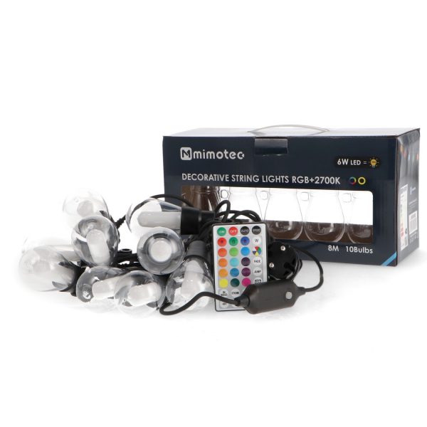 Guirnalda de 10 bombillas 8M Exterior IP65 cable eléctrico - N - Imagen 8