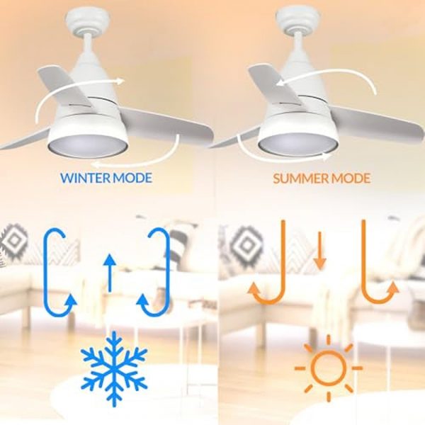 Ventilador de techo LED White Silence - DSC - NLM8805 - Imagen 5