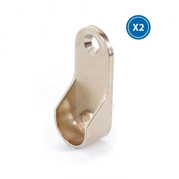 Tapa metálica para extremos de perfil led armarios - Pack 2 - NLM3964