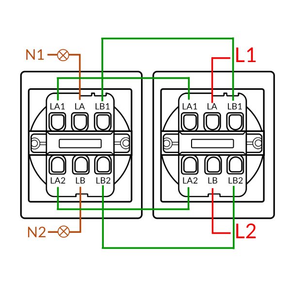 Interruptor Doble Conmutado - CC - N - Imagen 2
