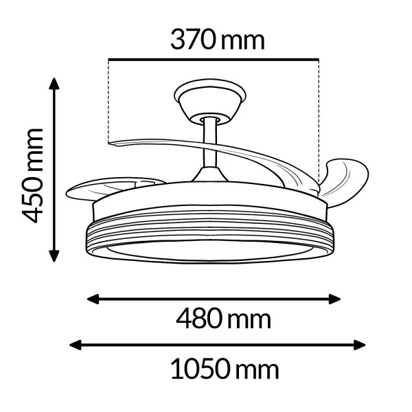 Ventilador de techo LED Colours - NLM8849 - Imagen 2
