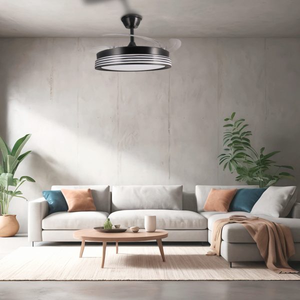 Ventilador de techo LED Black Aline Ø106 cm - NLM8849 - Imagen 3