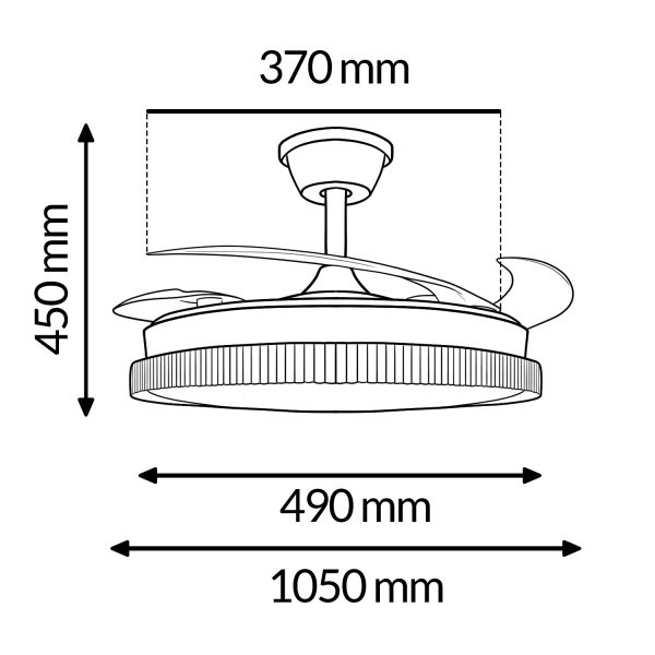 Ventilador de techo LED - NLM8851 - Imagen 2