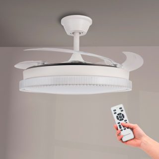 Ventilador de techo LED White Diamond Ø106 cm - NLM8851