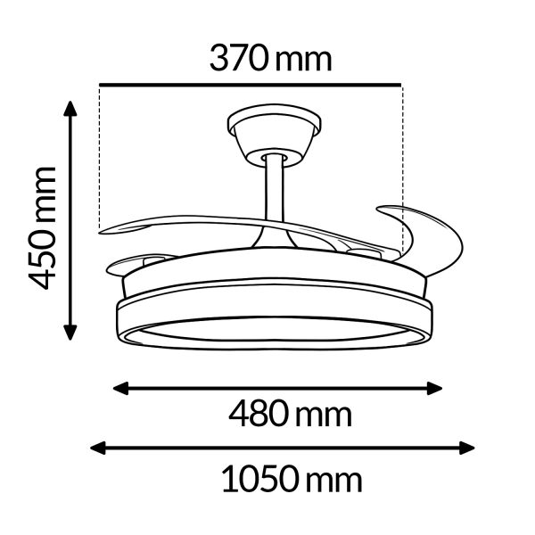 Ventilador de techo LED - NLM8855 - Imagen 2