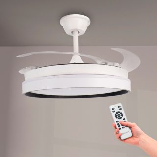 Ventilador de techo LED White Brooks Ø106 cm - NLM8855