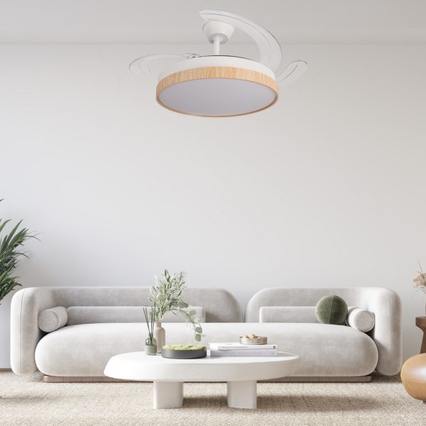 Ventilador de techo LED White Plant Ø106 cm - N - Imagen 6