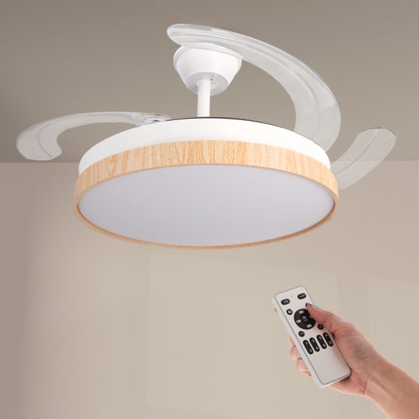 Ventilador de techo LED White Plant Ø106 cm - N