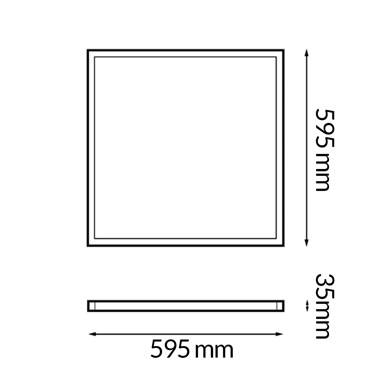 Panel LED de Marco Luminoso 60X60 cm 42W No Flicker CCT - N - Imagen 2
