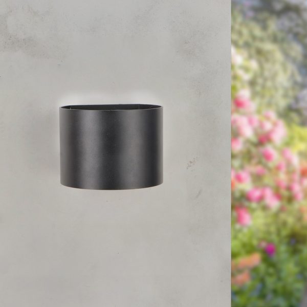 Aplique de Pared LED Black Round 12W IP54 - N