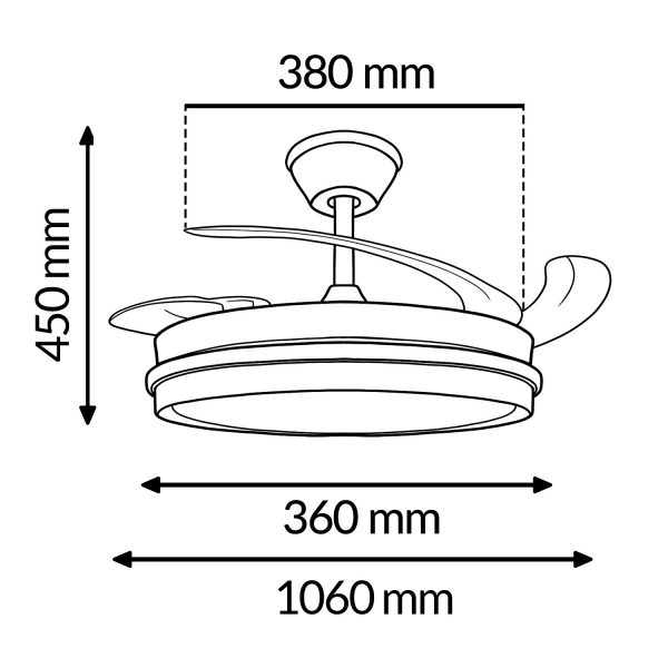 Ventilador de techo LED - NLM8853 - Imagen 2