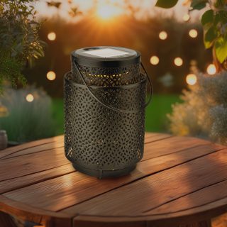Lampara Led Solar de sobremesa Black Casablanca - N