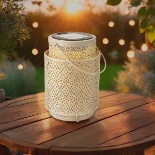 Lampara Led Solar de sobremesa Beige Casablanca - N