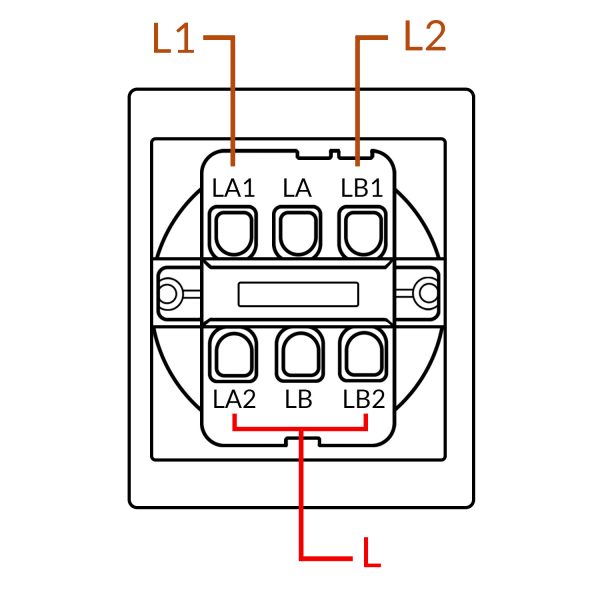 Pulsador Doble para Persianas Automáticas - CC - N - Imagen 2